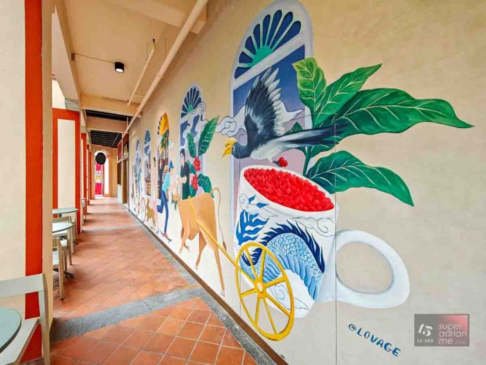 Tiffany Lovage's Murals on the exterior of the Starbucks Smith Street outlet in Chinatown | SUPERADRIANME.com Tiffany Lovage's Murals on the exterior of the Starbucks Smith Street outlet in Chinatown