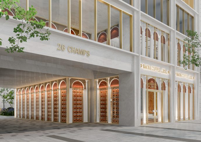 Bacha Coffee  Champs Élysées Flagship Facade