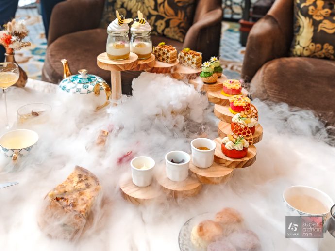 Golden Nectar Afternoon Tea with all the visual drama