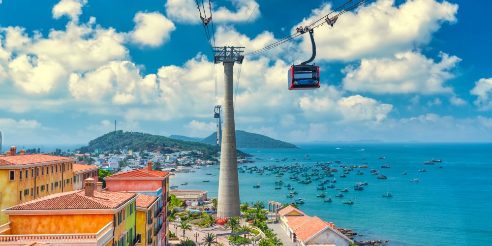 Cable car in Hon Thom Phu Quoc