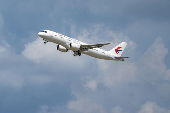 China Eastern Airlines B-919C aircraft has completed the ferry flight in the morning of July 16th, and will be put into route operation in the near future. (COMAC photo)