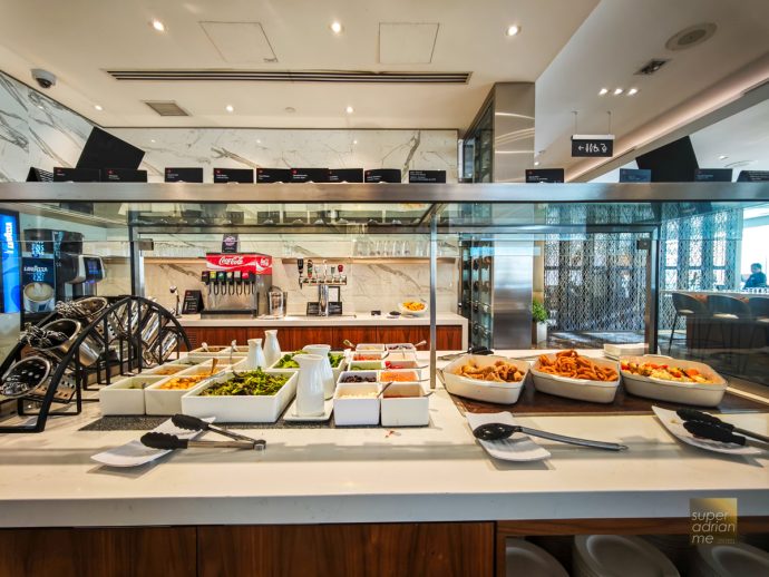 Air Canada - Maple Leaf Lounge at YVR 27 May 2025 -190058 | SUPERADRIANME.com Food spread at the Air Canada Maple Leaf Lounge in Vancouver International Airport