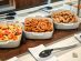 Food spread at the Air Canada Maple Leaf Lounge in Vancouver International Airport