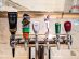 Beverage options at  the Air Canada Maple Leaf Lounge in Vancouver International Airport