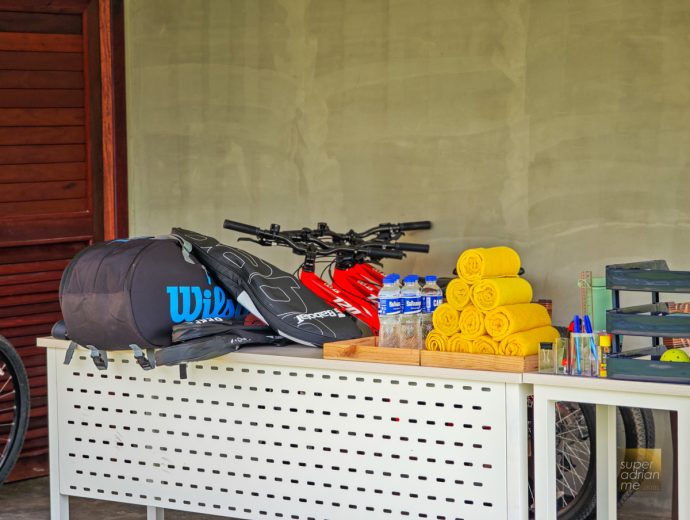 Tennis and sports equipment at JATI Koh Russey | SUPERADRIANME.com Tennis and sports equipment at JATI Koh Russey