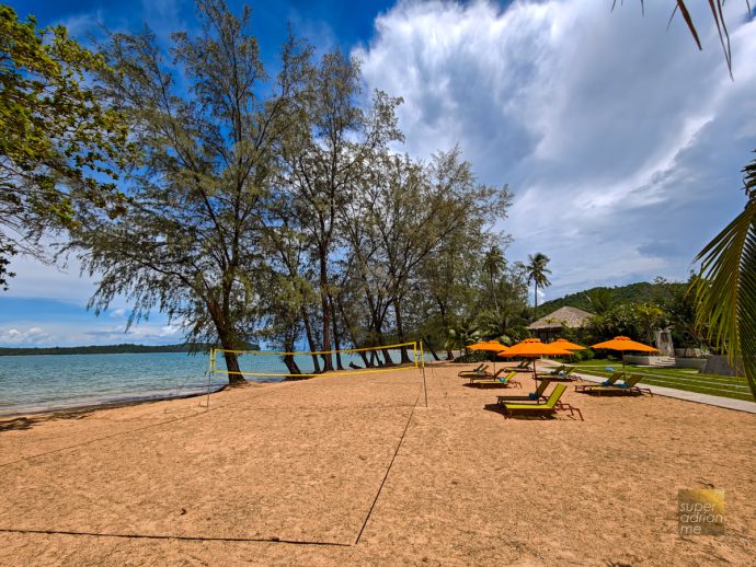 Beach Volleyball court at JATI Koh Russey | SUPERADRIANME.com Beach Volleyball court at JATI Koh Russey