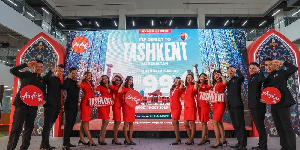 AirAsia X launches new route to Uzbekistan, unlocking new adventures in Central Asia for Singaporeans via Kuala Lumpur