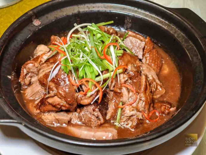 Stir-fried River XIN Cuisine - Shunde Classics June 2025 - Braised Duck and Taro in a Luxrious Plum Sauce Jus