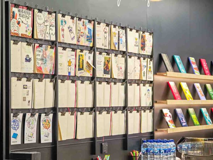 MOLESKIN Flagship Store in Tanglin Mall-103859 | SUPERADRIANME.com Moleskin Notebook Branded Wall at Kaweco Pens at MOLESKIN Flagship Store in Tanglin Mall
