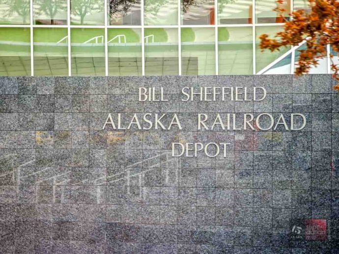 Bill Sheffield Alaska Railroad Depot in Anchorage
