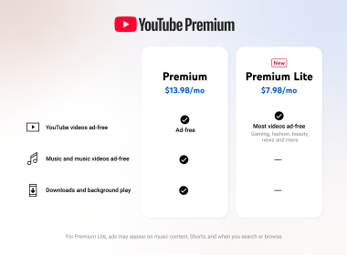 YouTube Premium Lite Arrives in Singapore