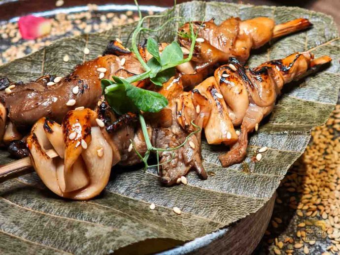 DINE - Sichuan Dou Hua x Yang Ming Springx Nishikane August 2025 -195751 | SUPERADRIANME.com Grilled Assorted Mushroom with Houba Leaf