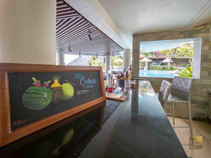 Pool Bar at AYANA Komodo Waecicu Beach | SUPERADRIANME.com Pool Bar at AYANA Komodo Waecicu Beach