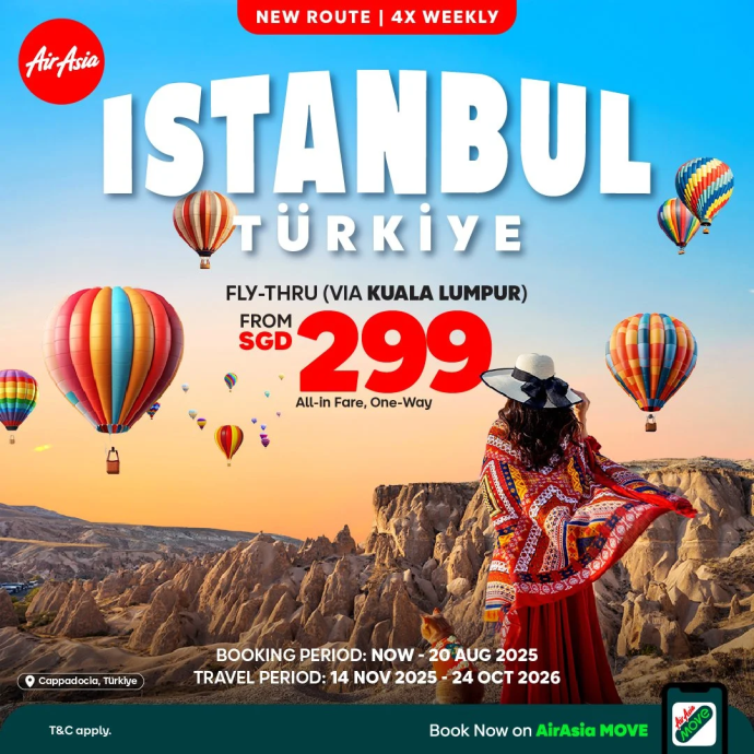 AirAsia X launches four times weekly flights to Türkiye | SUPERADRIANME.com AirAsia X launches four times weekly flights to Türkiye
