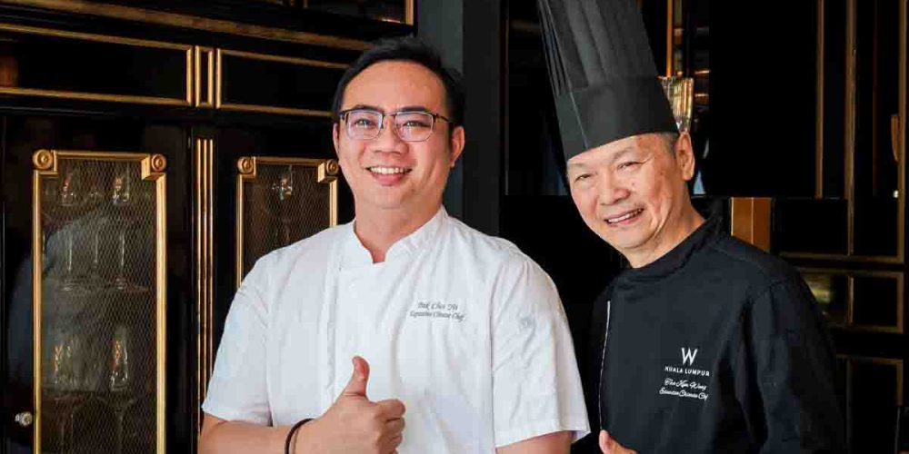 Madame Fan Executive Chef Pak Chee Yit (left) and YEN, W Kuala Lumpur Executive Chinese Chef Tan Kim Weng (right) at Madame Fan on 12 September 2025 | SUPERADRIANME.com Madame Fan Executive Chef Pak Chee Yit (left) and YEN, W Kuala Lumpur Executive Chinese Chef Tan Kim Weng (right) at Madame Fan on 12 September 2025