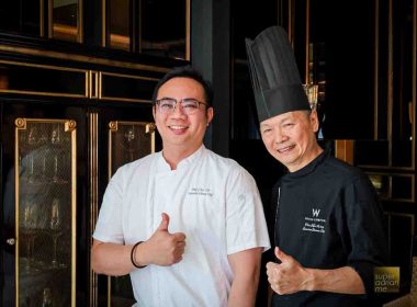 Madame Fan Executive Chef Pak Chee Yit (left) and YEN, W Kuala Lumpur Executive Chinese Chef Tan Kim Weng (right) at Madame Fan on 12 September 2025