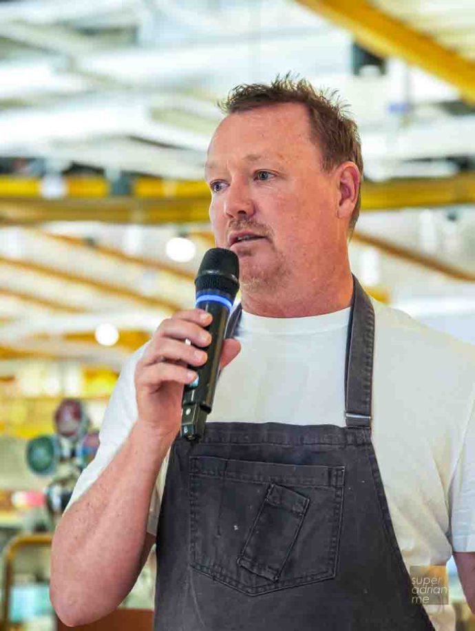 Little Farms WA! Fest 2025 - Chef Aaron Carr from Yarri Australia at Little Farms Tanglin kitchen on 12 September 2025