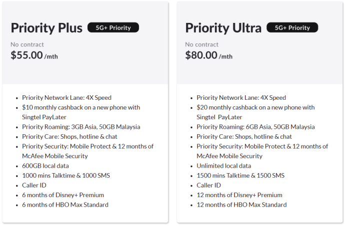 Singtel Priority Plus Ultra