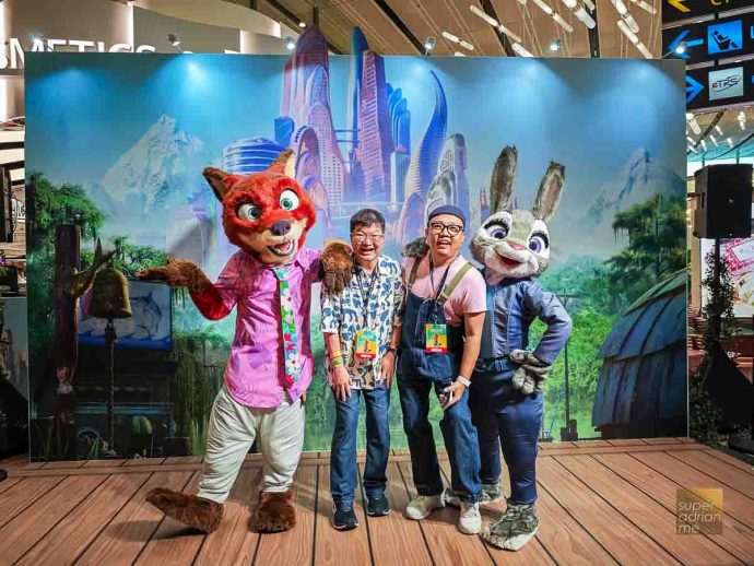 Limited time meet and greet - Zootopia at The Shilla Duty Free at Changi Airport 