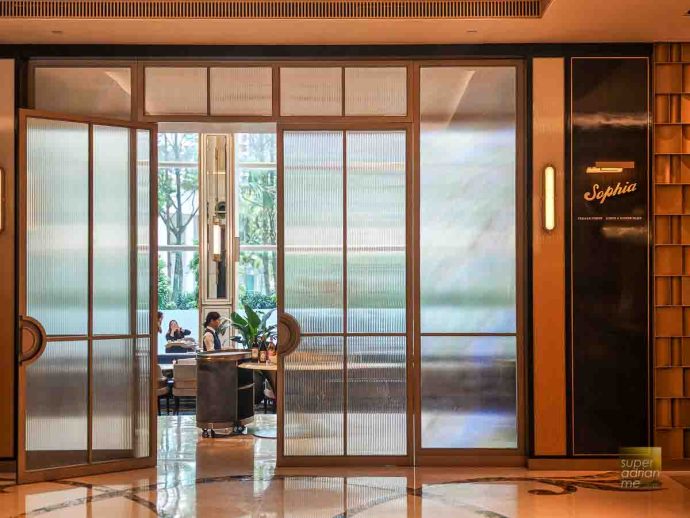 Sophia Brunch at St Regis Singapore 8 December 2025 -153549 | SUPERADRIANME.com Entrance Sophia at St. Regis Singapore