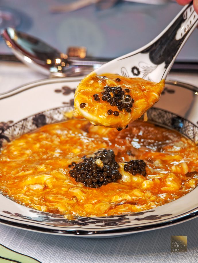 Summer Pavillion CNY 2026 - Double Boiled Superior Bird's Nest, Crab Roe, Crab Meat and Black Caviar