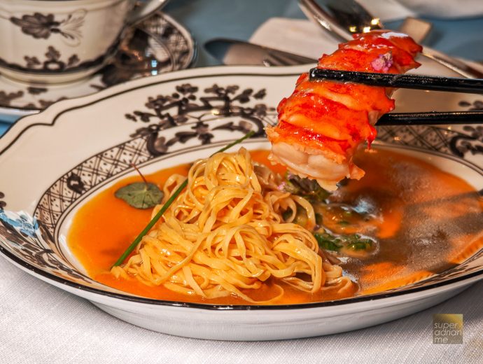Summer Pavillion CNY 2026 - Braised Hong Kong Noodles, Canadian Lobster Meat in Lobster Broth