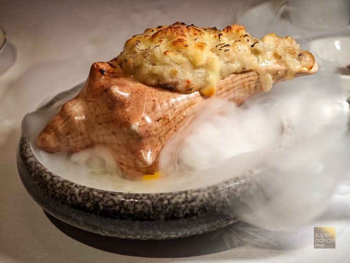 Shang Palace - Baked Assorted Diced Seafood and Sea Conch with Cream Sauce