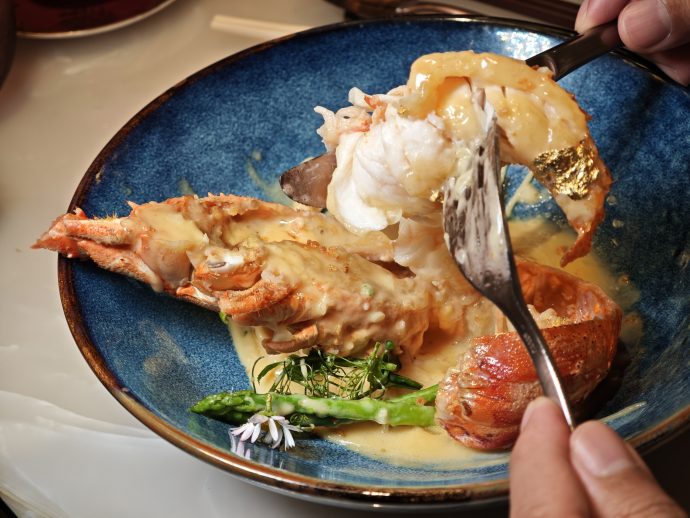 Yan Ting CNY 2026 - Crispy Sea Cucumber Stuffed with Prawn Paste, Prosperity Oyster and Pumpkin Broth
