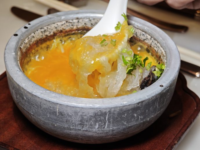 Yan Ting CNY 2026 - Braised Superior Bird's Nest with Crabmeat, Truffle and Pumpkin Broth