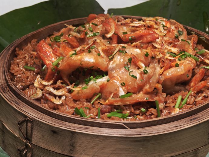 Crystal Jade Golden Palace - Wuchang Organic Glutinous Rice with Twin Prawns and Chinese Preserved Meats