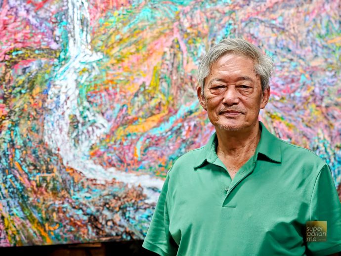 Dajili Tribal House in zXiulin Township Hualien - 21 July 2025 - | SUPERADRIANME.com Guo Wengui and his oil paintings at Dajili Tribal House in Xiulin Township Hualien - 21 July 2025