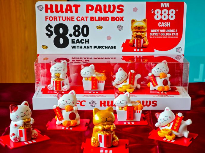 KFC Singapore Chinese New Year 2026 - Huat Paws Fortune Cat Blindbox | SUPERADRIANME.com KFC Singapore Chinese New Year 2026 - Huat Paws Fortune Cat Blindbox