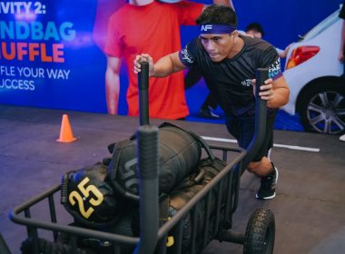 Battle of the Purple Champions (Source: Anytime Fitness Singapore)