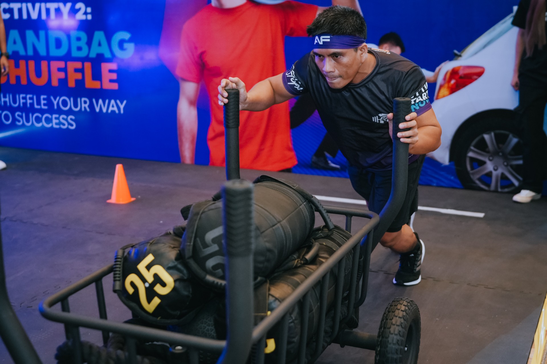 Battle of the Purple Champions (Source: Anytime Fitness Singapore)