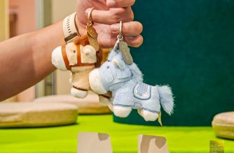 CHAGEE Pony Plushie Charm in Blue and Brown