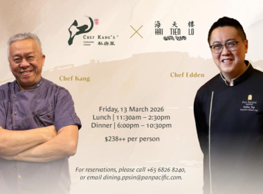 Chef Ang Song Kang and Hai Tien Lo’s Executive Chinese Chef Edden Yap Unite for a Four-hand Collaboration