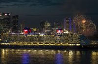 Disney Adventure arrives in Singapore (Disney Cruise Line photo)