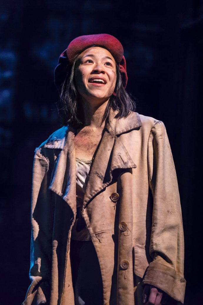 Nathania Ong as Eponine. Photo by Johan Persson | SUPERADRIANME.com Nathania Ong as Éponine (Credit: Johan Persson)