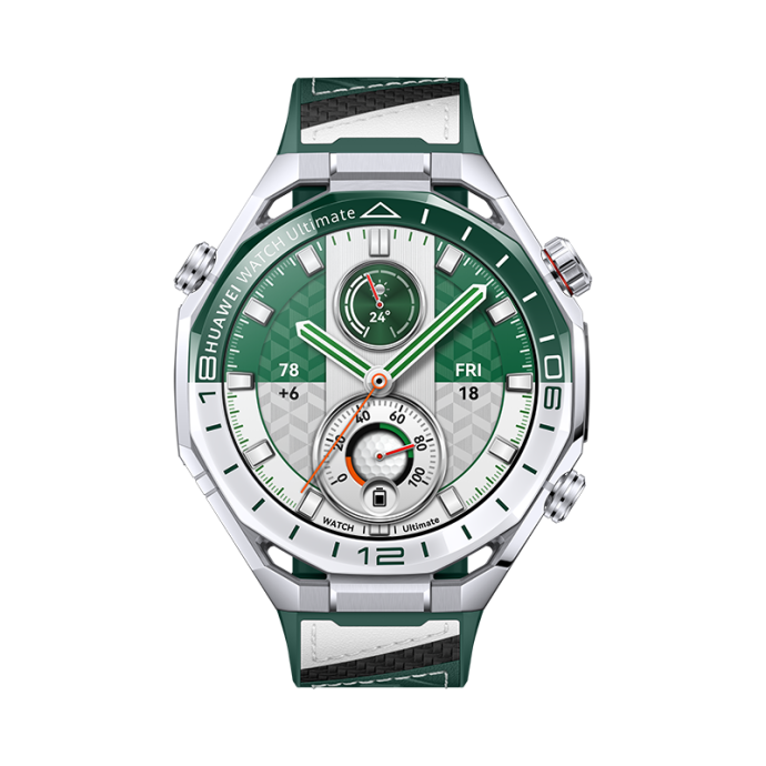 HUAWEI WATCH Ultimate 2 (Green) - Green and White Strap (1) | SUPERADRIANME.com HUAWEI WATCH Ultimate 2 Green