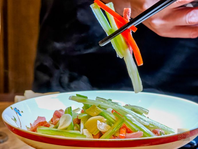 Si Chuan Dou Hua Top of the Plaza - Peking Duck Buffet 2026 - Stir-fried diced duck with ginger and chilli