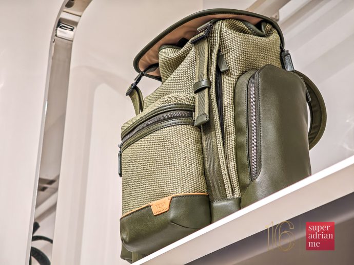 Tumi Spring 2026 Collection - Small Griffen Flap Backpack Olive Grove/Juniper Harrison