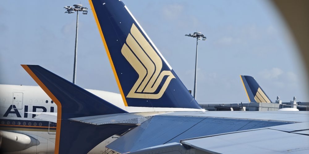 Singapore Airlines aircraft at Changi Airport