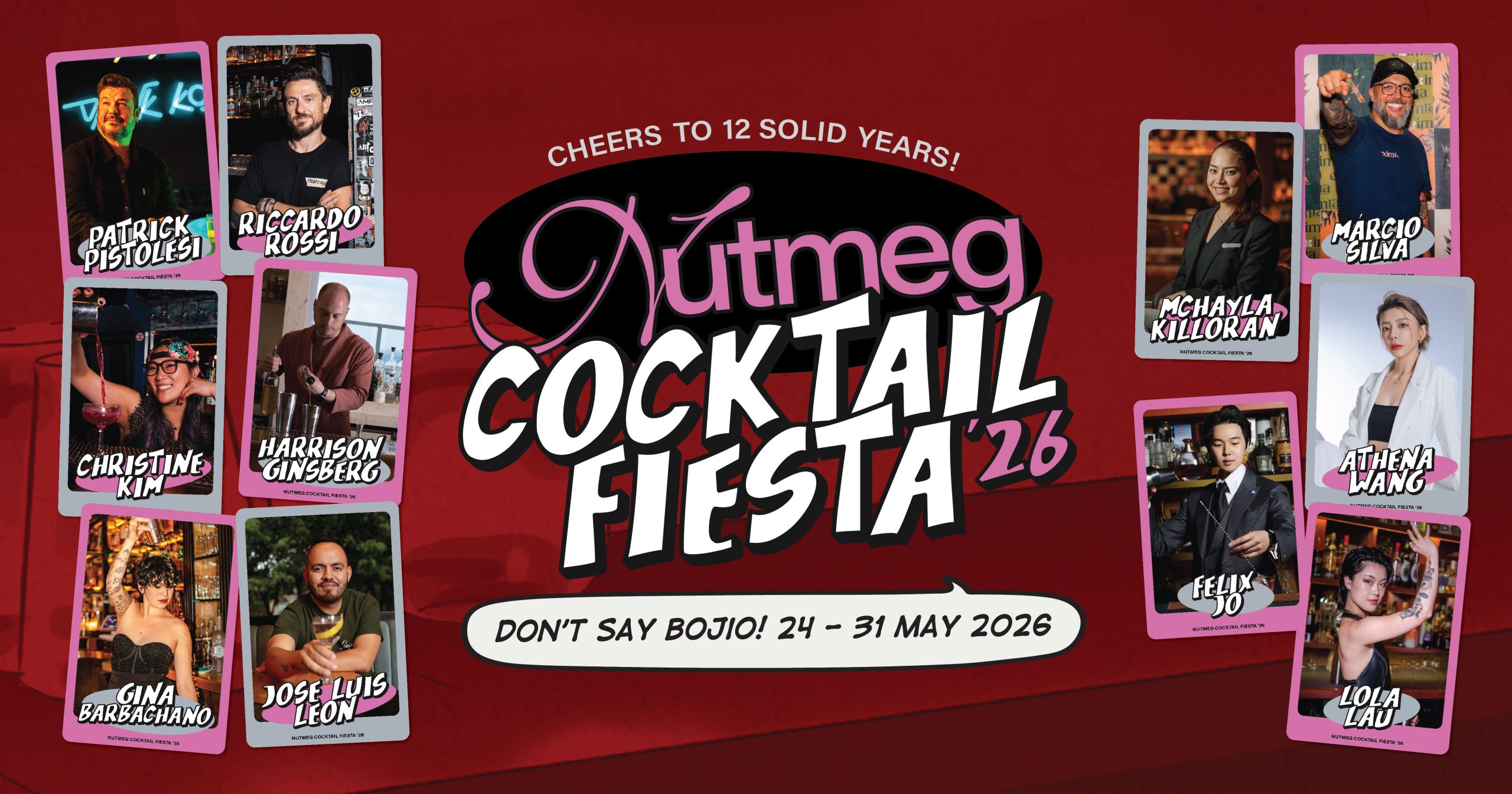 Nutmeg Cocktail Fiesta 2026 Returns with World-Class Bartenders and Global Takeovers in Singapore