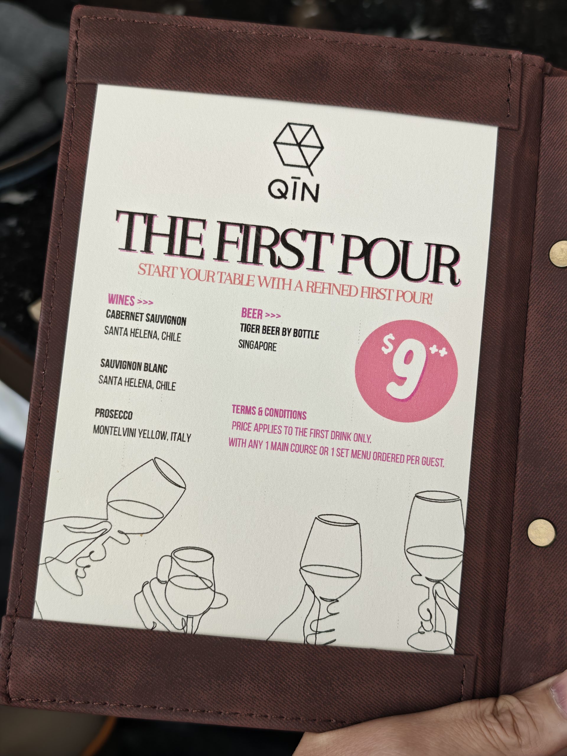 S drinks in The First Pour menu at Qin Restaurant & Bar as at May 2026 | SUPERADRIANME.com S drinks in The First Pour menu at Qin Restaurant & Bar as at May 2026