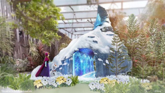 Anna from Frozen -Disney Garden of Wonder (Source: Gardens by the Bay)