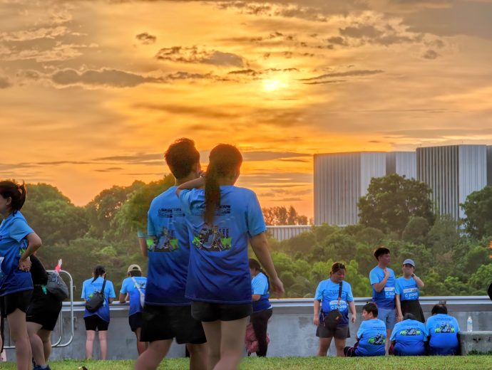 Sunrise on 7 June 2026 at the Skechers Friendship Walk and Run 2026 at Marina Barrage in Singapore