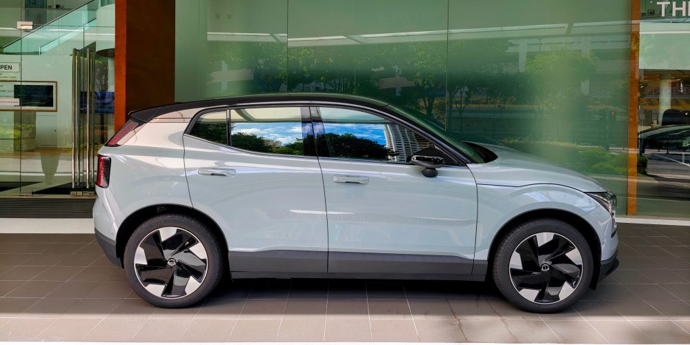 Volvo EX30 at Wearnes Automotive Volvo showroom