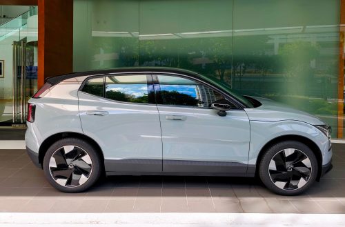 Volvo EX30 at Wearnes Automotive Volvo showroom