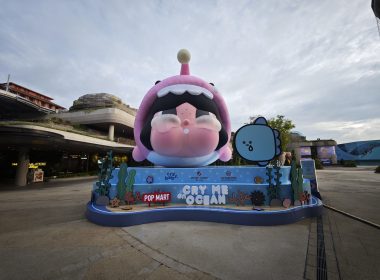 POP MART CRYBABY Cry Me An Ocean Angler Fish outside Singapore Oceanarium at Resorts World Sentosa