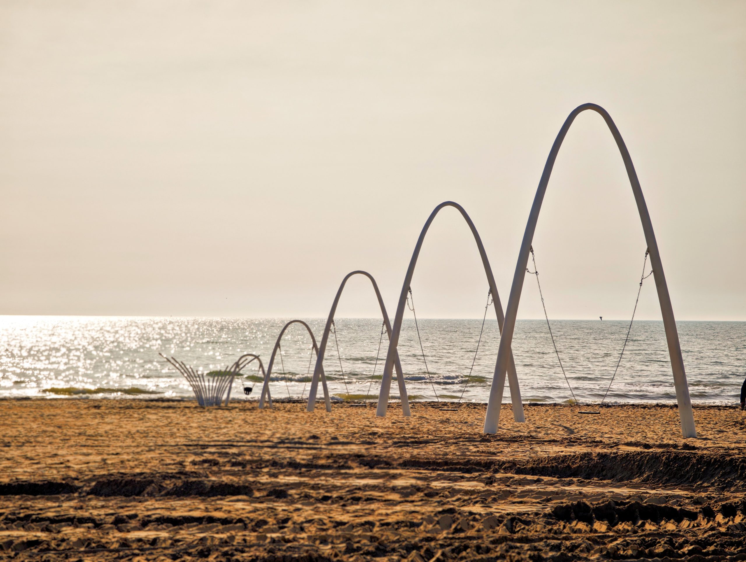 Swing arches of Aranya by the beach in Beidaihe, Hebei